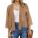 Kimonos for Women Summer Cardigan Chiffon Floral Cover up Loose Casual Top Blouse
