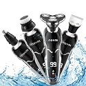 Shaving Machine 4 in 1 Beard Trimmer Waterproof Cordless Razor Grooming Kit with Hair Clippers Rechargeable USB Charging Shaver and Trimmer Easy and Soft Shaving