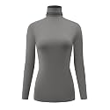 Kindcall Casual Turtleneck Tops Lightweight Long Sleeve Soft Thermal Shirts for Women
