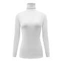 Kindcall Casual Turtleneck Tops Lightweight Long Sleeve Soft Thermal Shirts for Women
