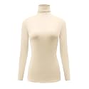 Kindcall Casual Turtleneck Tops Lightweight Long Sleeve Soft Thermal Shirts for Women