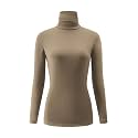 Kindcall Casual Turtleneck Tops Lightweight Long Sleeve Soft Thermal Shirts for Women