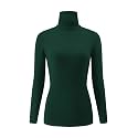 Kindcall Casual Turtleneck Tops Lightweight Long Sleeve Soft Thermal Shirts for Women