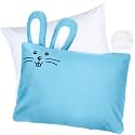 kinder Fluff Kids Pillow &amp; Pillowcase Set for Kids Ages 2+ (13 x 18 in) – Hypoallergenic Cotton, Soft Support Down-Alternative, Machine Washable, Perfect for Travel &amp; Children Gifts