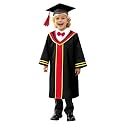 Kindergarten 2025 Graduation Cap and Gown Tassel Sets with Charm 2PCS Graduations Stoles for Kids Grad Party Clothes