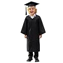 Kindergarten 2025 Graduation Cap and Gown Tassel Sets with Charm 2PCS Graduations Stoles for Kids Grad Party Clothes