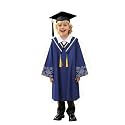 Kindergarten 2025 Graduation Cap and Gown Tassel Sets with Charm 2PCS Graduations Stoles for Kids Grad Party Clothes