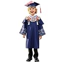 Kindergarten 2025 Graduation Cap and Gown Tassel Sets with Charm 2PCS Graduations Stoles for Kids Grad Party Clothes