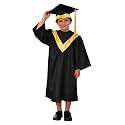 Kindergarten 2025 Graduation Cap and Gown Tassel Sets with Charm 2PCS Graduations Stoles for Kids Grad Party Clothes