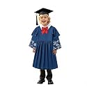 Kindergarten 2025 Graduation Cap and Gown Tassel Sets with Charm 2PCS Graduations Stoles for Kids Grad Party Clothes