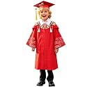 Kindergarten 2025 Graduation Cap and Gown Tassel Sets with Charm 2PCS Graduations Stoles for Kids Grad Party Clothes