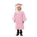 Kindergarten 2025 Graduation Cap and Gown Tassel Sets with Charm 2PCS Graduations Stoles for Kids Grad Party Clothes