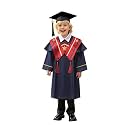 Kindergarten 2025 Graduation Cap and Gown Tassel Sets with Charm 2PCS Graduations Stoles for Kids Grad Party Clothes
