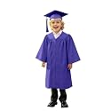 Kindergarten 2025 Graduation Cap and Gown Tassel Sets with Charm 2PCS Graduations Stoles for Kids Grad Party Clothes