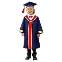 Kindergarten 2025 Graduation Cap and Gown Tassel Sets with Charm 2PCS Graduations Stoles for Kids Grad Party Clothes