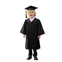 Kindergarten 2025 Graduation Cap and Gown Tassel Sets with Charm 2PCS Graduations Stoles for Kids Grad Party Clothes