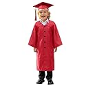 Kindergarten 2025 Graduation Cap and Gown Tassel Sets with Charm 2PCS Graduations Stoles for Kids Grad Party Clothes