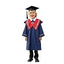 Kindergarten 2025 Graduation Cap and Gown Tassel Sets with Charm 2PCS Graduations Stoles for Kids Grad Party Clothes