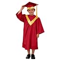 Kindergarten 2025 Graduation Cap and Gown Tassel Sets with Charm 2PCS Graduations Stoles for Kids Grad Party Clothes
