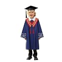 Kindergarten 2025 Graduation Cap and Gown Tassel Sets with Charm 2PCS Graduations Stoles for Kids Grad Party Clothes