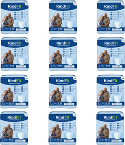kindfit adult pull-up pants diaperslarge 120 pieceswaist size30-39 inchpack of 12 adult diapers - l 120 pieces