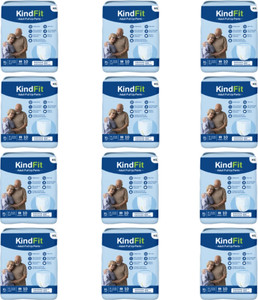 kindfit adult pull-up pants diapersxl 120 pieceswaist size35-54 inchpack of 12 adult diapers - xl