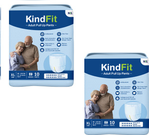 kindfit adult pull-up pants diapers xl-20 pcs waist size35-54 inch adult diapers adult diapers - xl