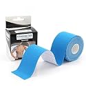 Kinesiology Tape - Elastic Adhesive Sportstape for Muscle Pain Relief, Gym, Fitness, Running - Ideal Support for Knee, Wrist, Shoulder, Back (Random Colour Shipped)