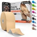 Precut Kinesiology Tape - Waterproof Athletic Tape Roll, 2"x50ft