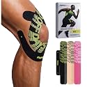 Kinesiology Tape for Knees 10 Pcs Ultra-Sticky Patella Knee Tape Black