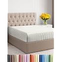 King Fitted Sheet - Single Fitted Sheet Only - Deep Pockets - Beige Stripes