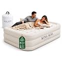 King Koil Air Mattress Full with Built-in Pump, 20” Raised Airbed