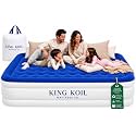 King Koil Air Mattress King Size with Built-in Pump, 20” Airbed