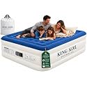 King Koil Air Mattress Queen with Built-in Pump, 20” Raised Airbed