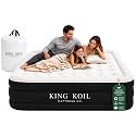 King Koil Air Mattress Queen with Built-in Pump, 20” Raised Airbed
