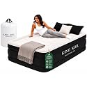 King Koil Air Mattress Twin with Built-in Pump, 20” Raised Airbed