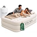 King Koil Air Mattress Twin with Built-in Pump, 20” Raised Airbed