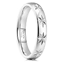 King Will Men's Women's Tungsten Carbide Ring 24k Gold Plated Rose Gold Plated Domed Polished Finish Wedding Band