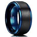 King Will Mens Brushed Tungsten Wedding Band