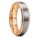 King Will Mens Brushed Tungsten Wedding Band