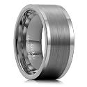 King Will Mens Brushed Tungsten Wedding Band