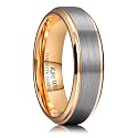 King Will Mens Brushed Tungsten Wedding Band