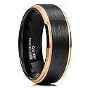 King Will Mens Brushed Tungsten Wedding Band
