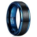 King Will Mens Brushed Tungsten Wedding Band