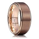 King Will Mens Brushed Tungsten Wedding Band