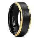 King Will Mens Brushed Tungsten Wedding Band