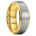 King Will Mens Brushed Tungsten Wedding Band