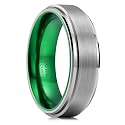 King Will Mens Brushed Tungsten Wedding Band
