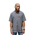 King Midas Professional Barber Jacket for Men - Ultra Lightweight Short Sleeve Barber Smock
