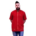 King Midas Professional Barber Jacket for Men - Ultra Lightweight Short Sleeve Barber Smock